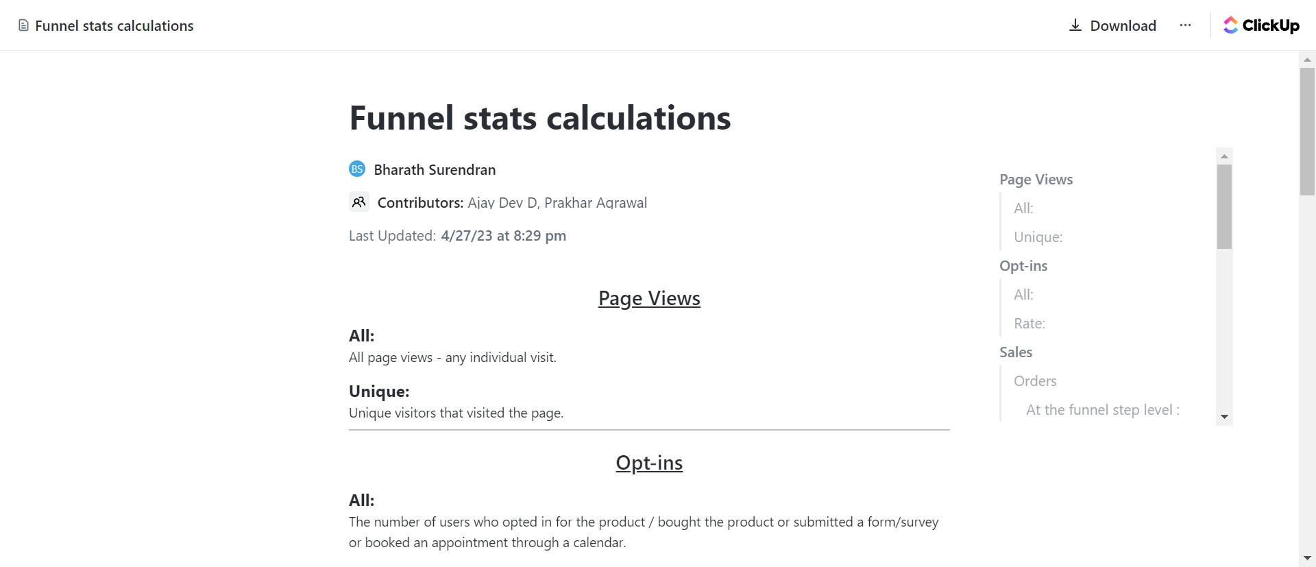 15 After that, click on "Funnel stats calculations".