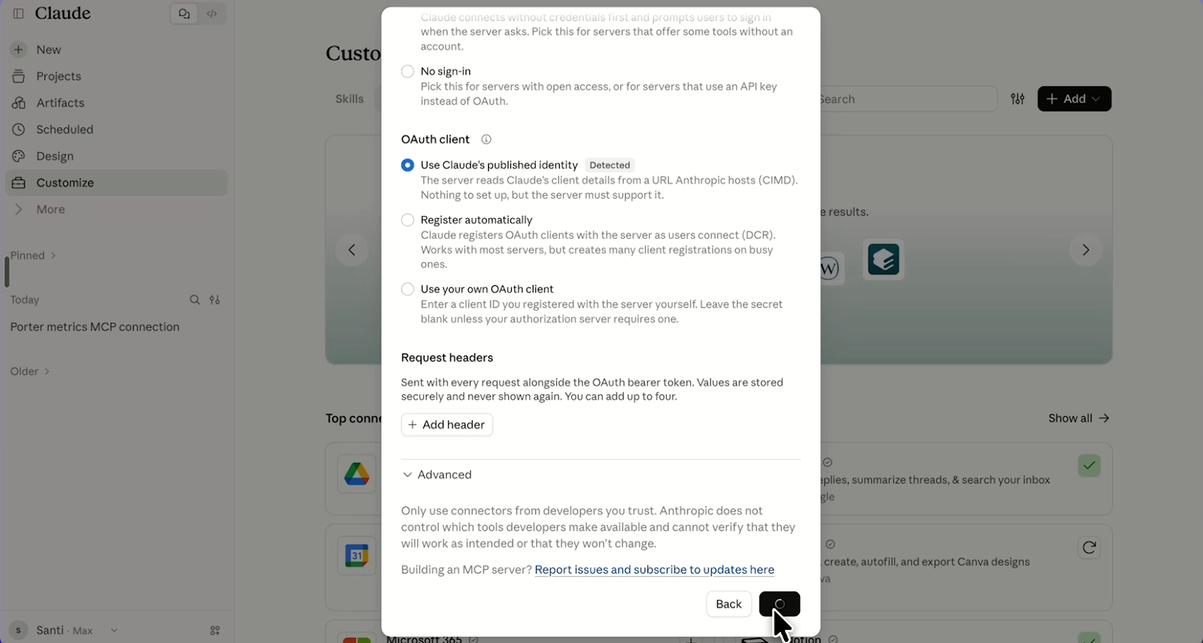 Step 11: Add Porter Metrics