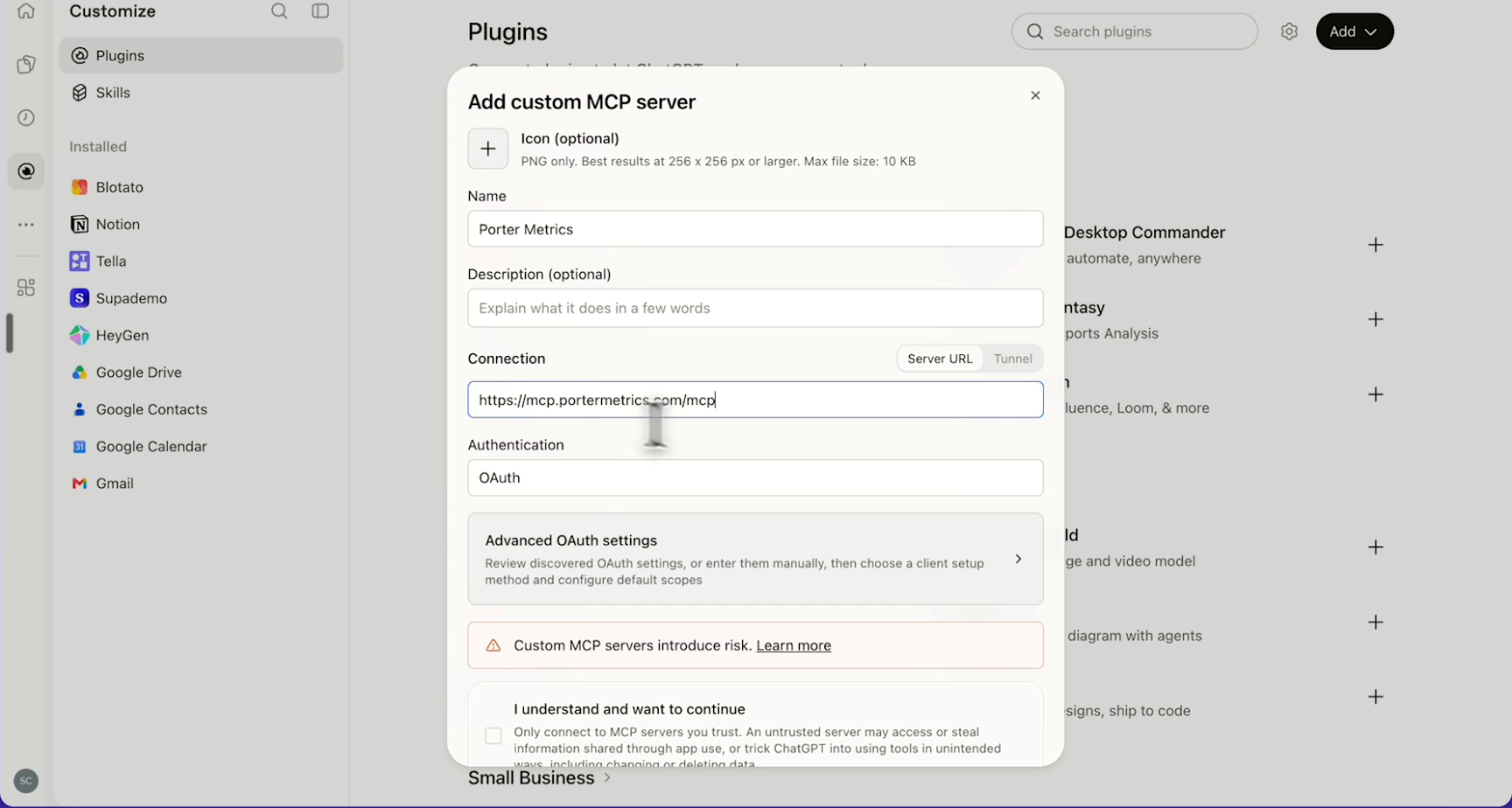 Step 10: Check the URL and authentication
