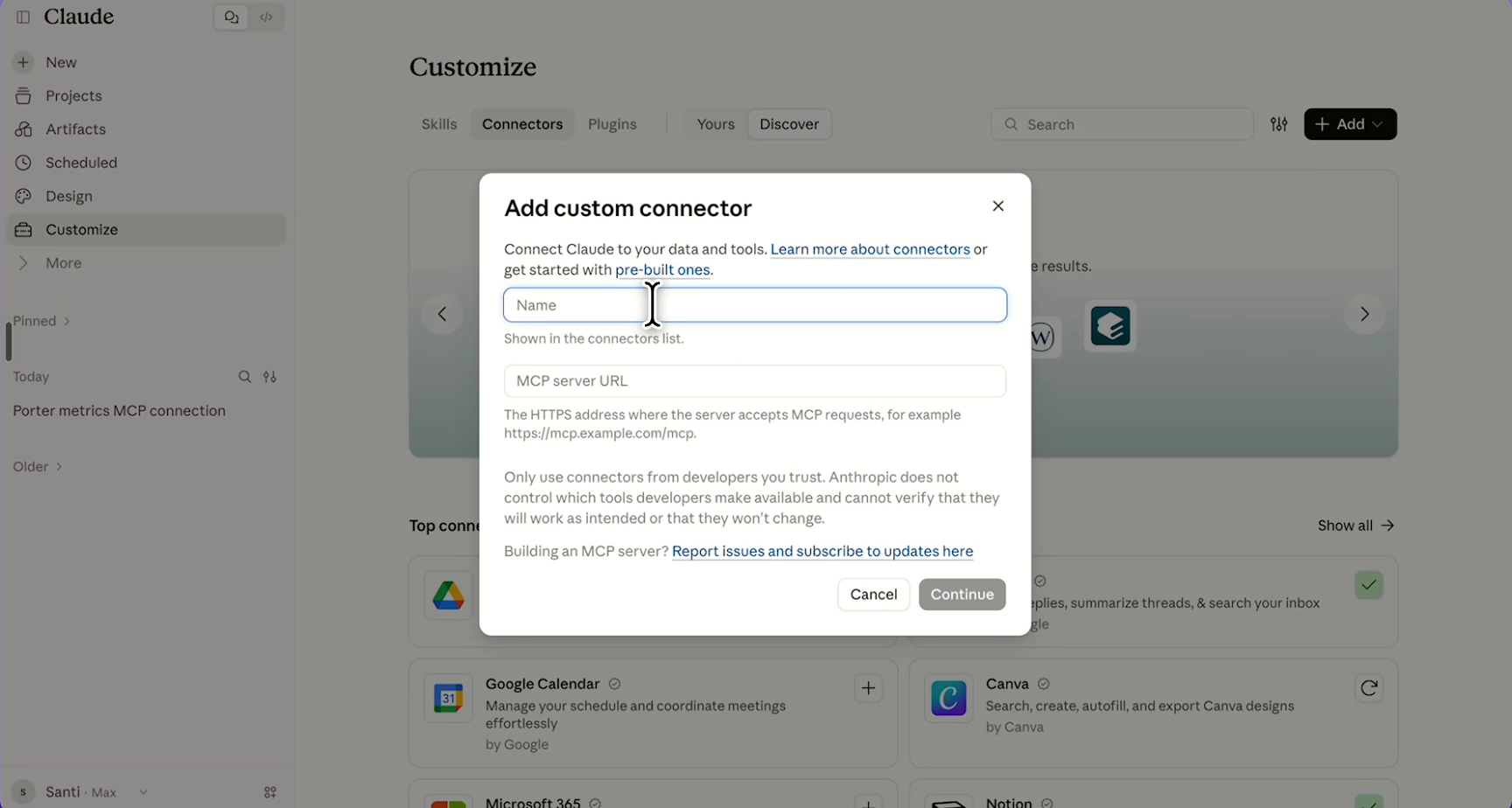 Step 4: Name your connector