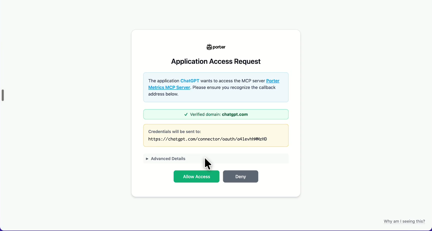 Step 15: Review the access request