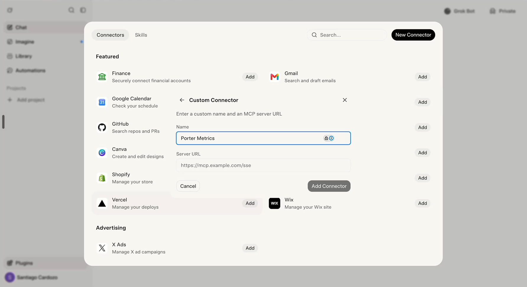 Step 5: Enter Porter Metrics