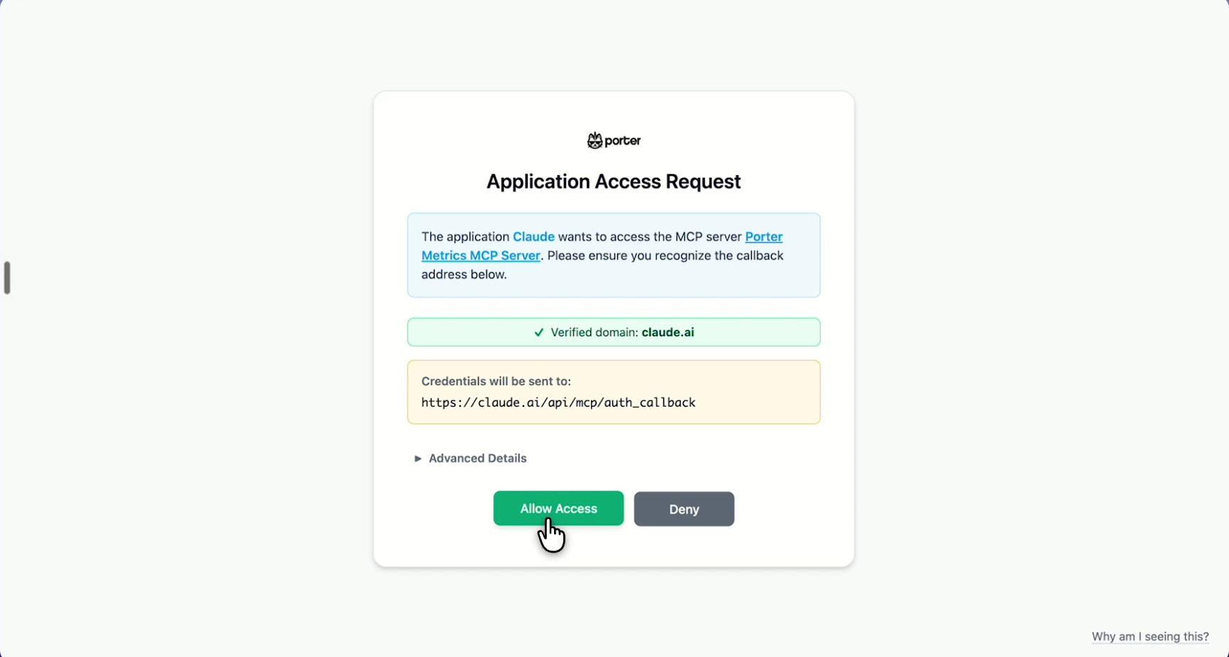 Step 14: Allow access