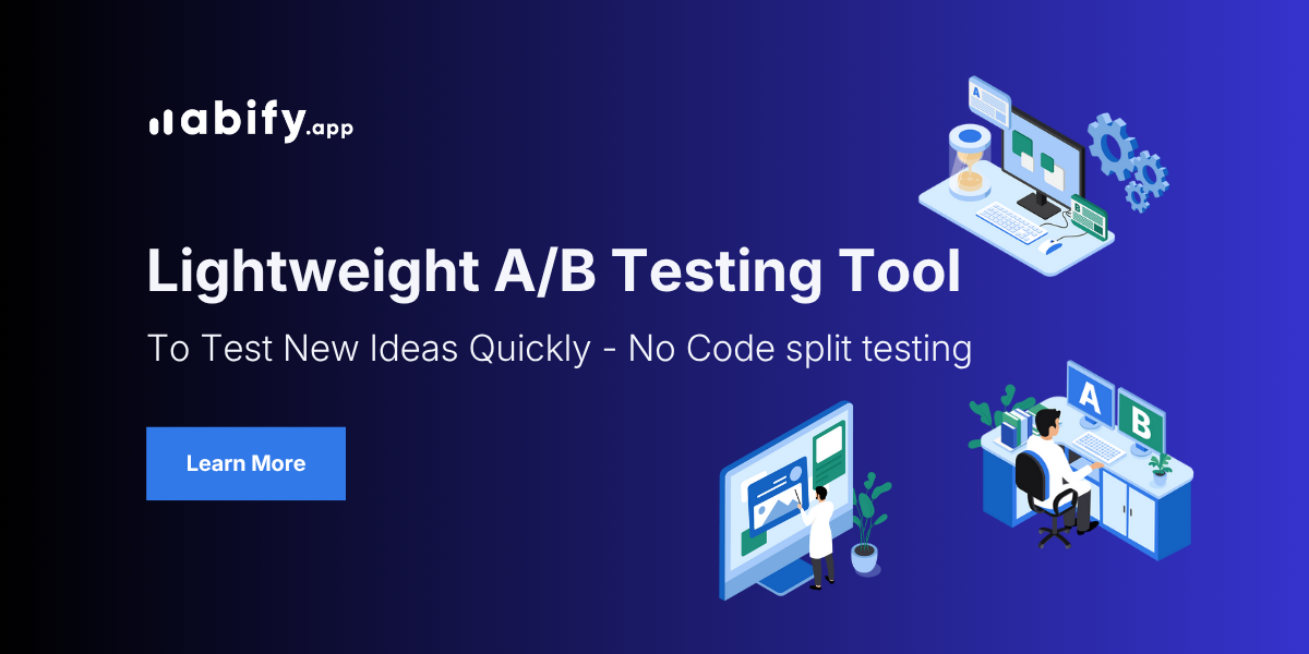 Edit your A/B test variants with Abify's AI powered visually editor